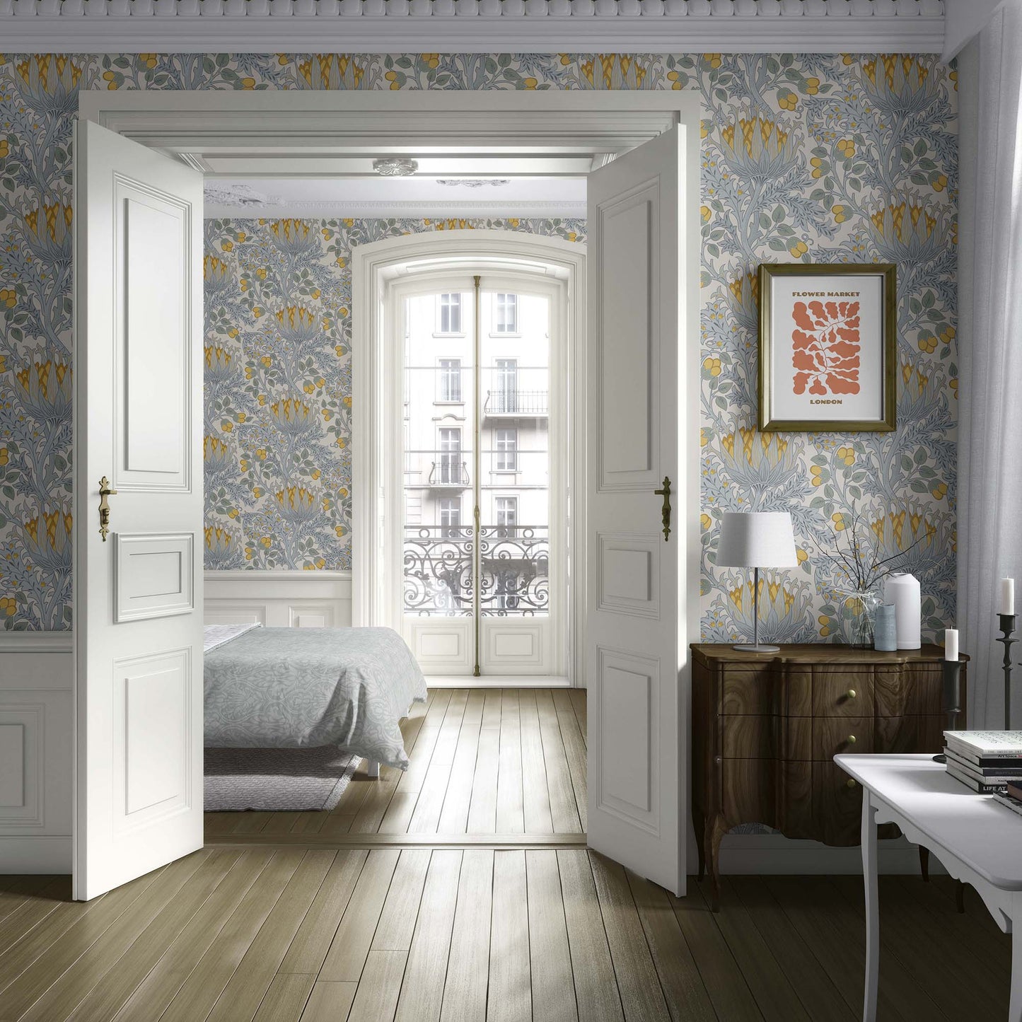 Flores estilo William Morris