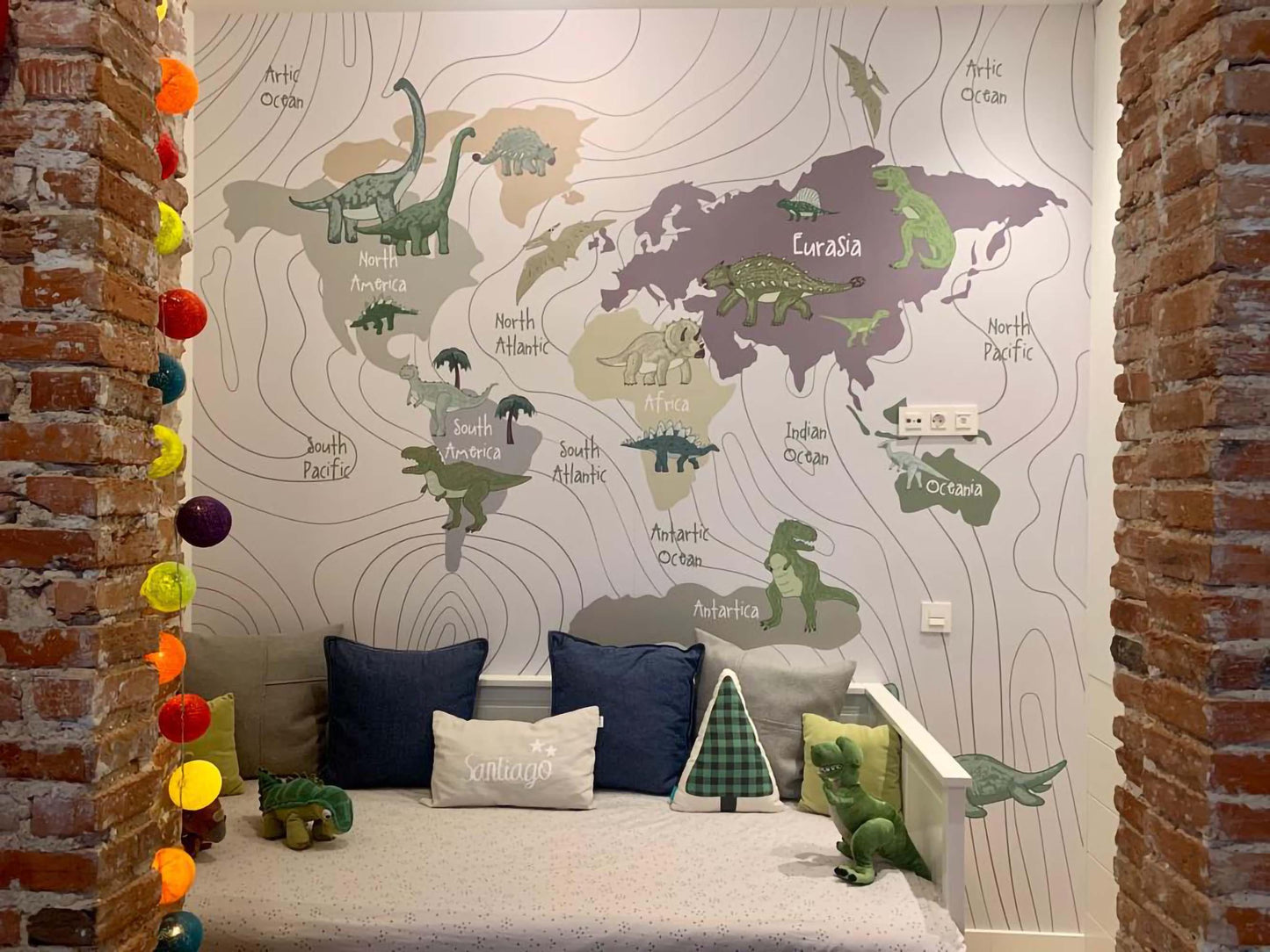 Dinosaur World Map