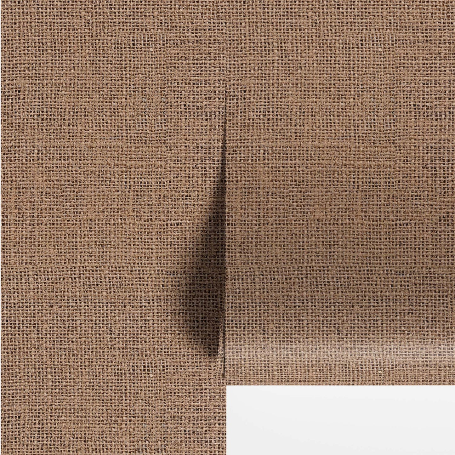 Beige Faux Burlap Grasscloth Wallpaper