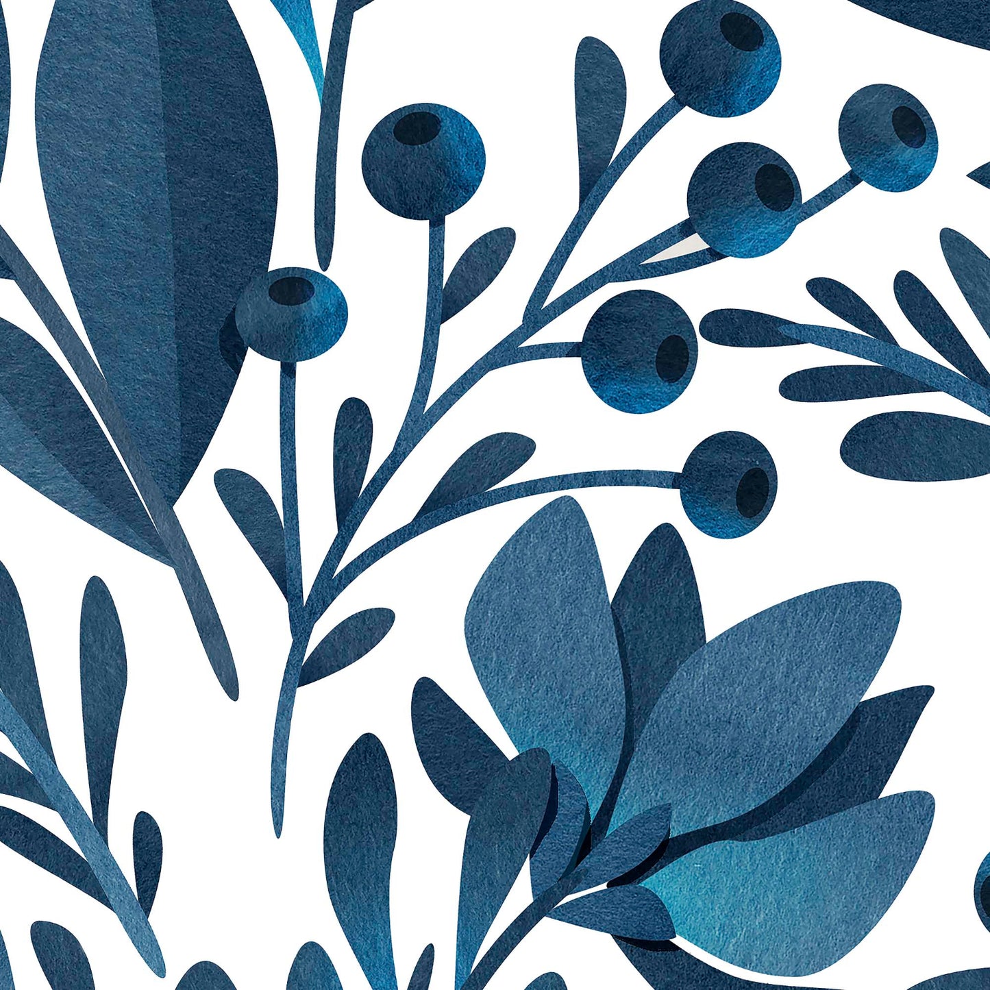 blue petals wallpaper detail