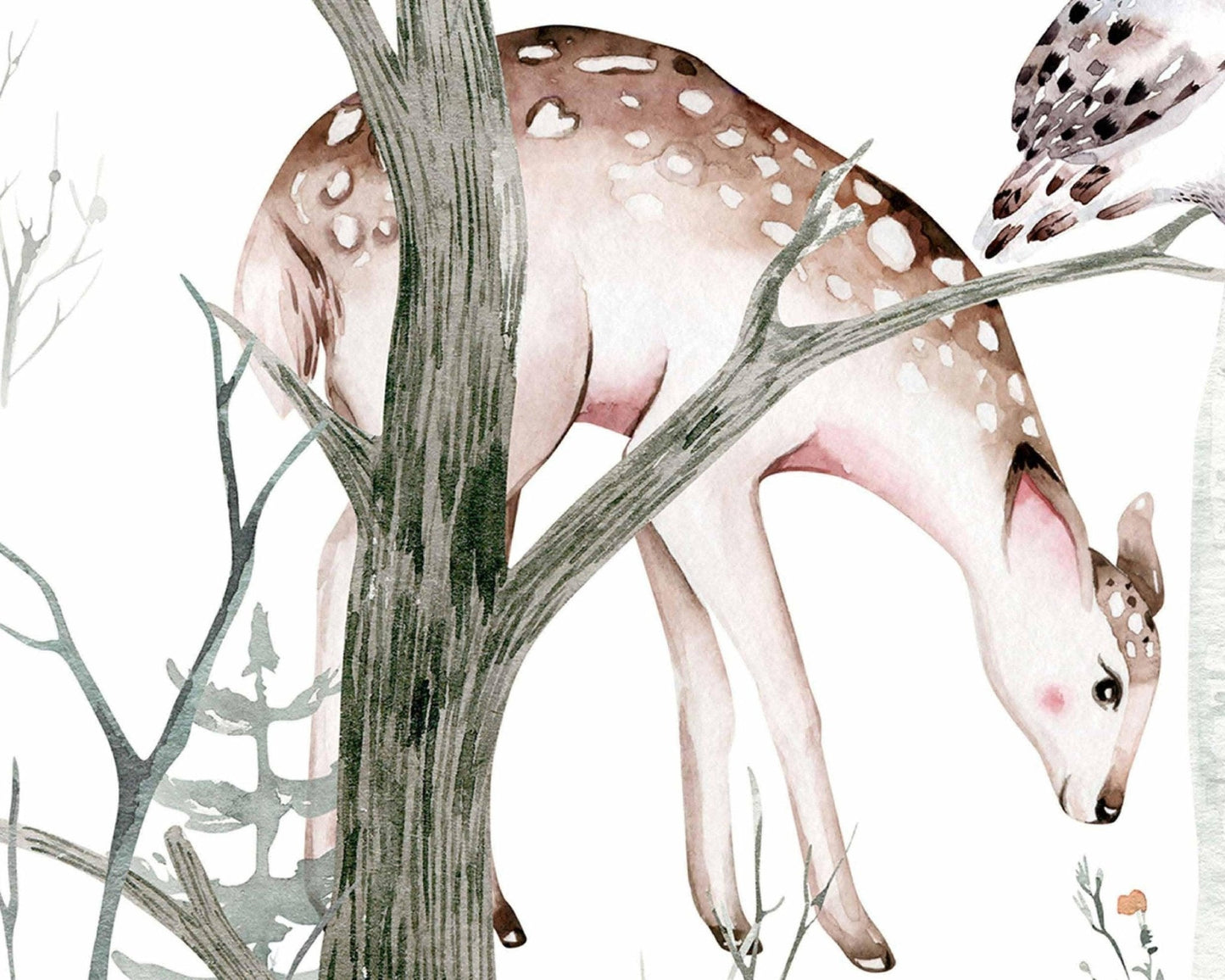 forest mural detail