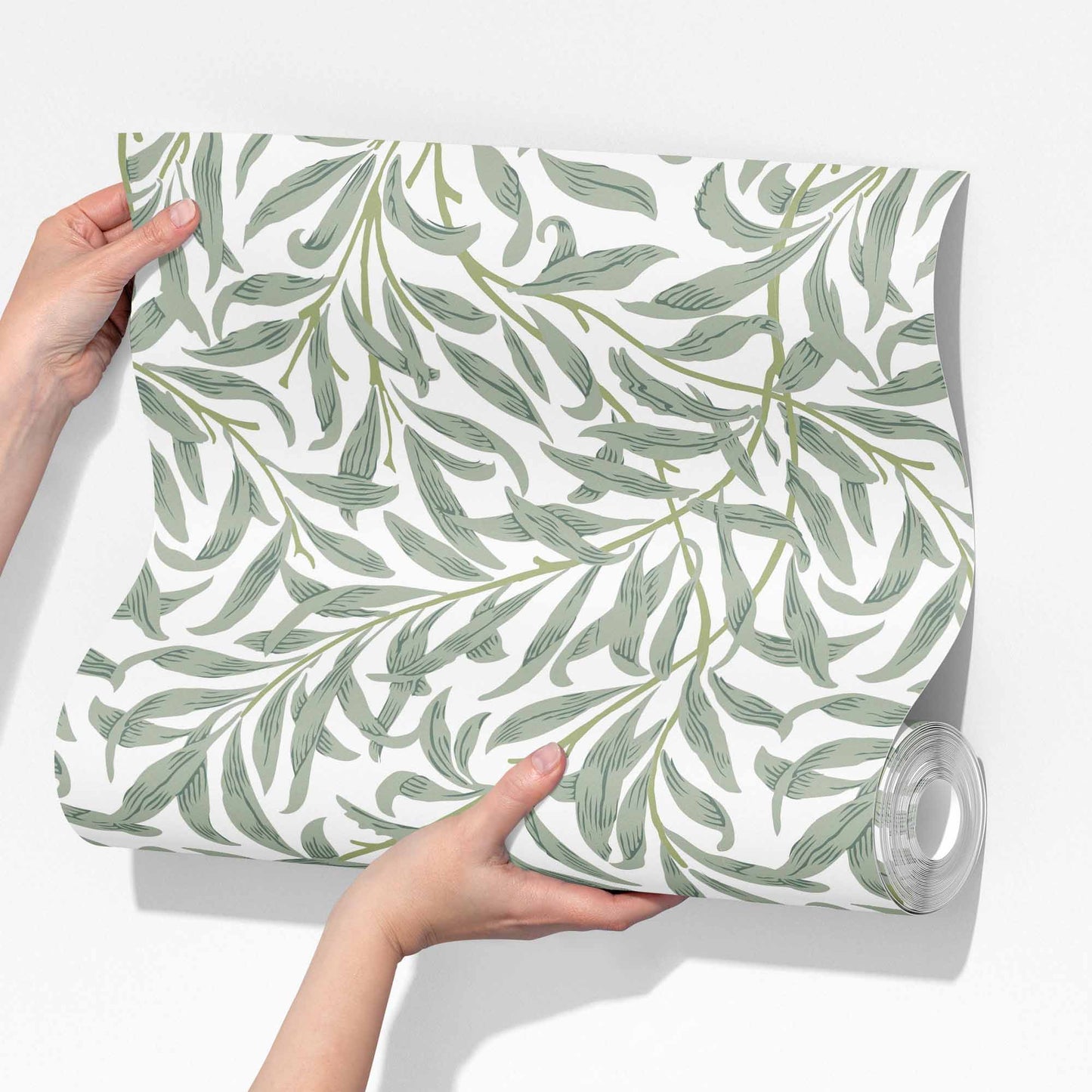 William Morris Style in Sage Green wallpaper