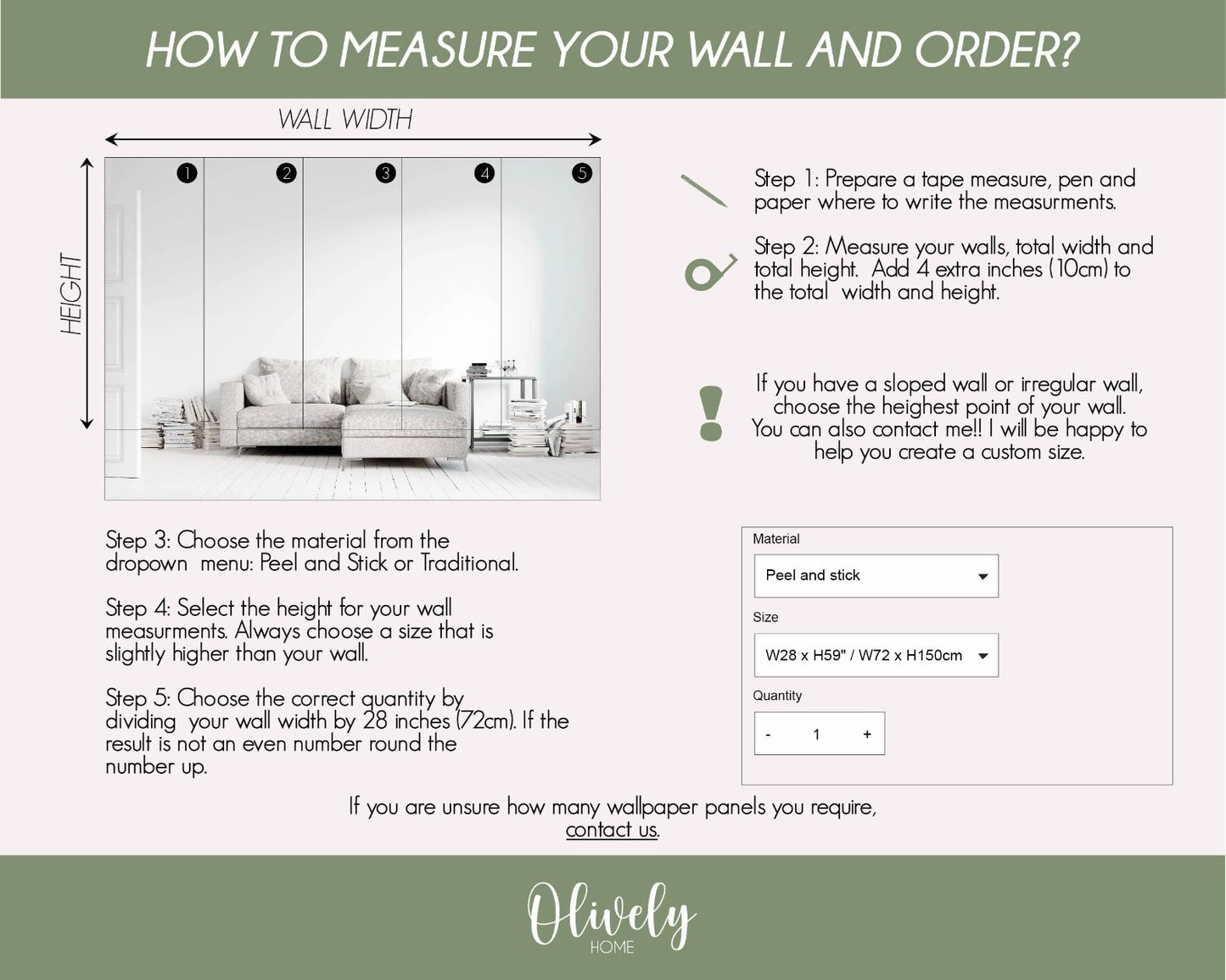 how to calculate how much wallpaper I need