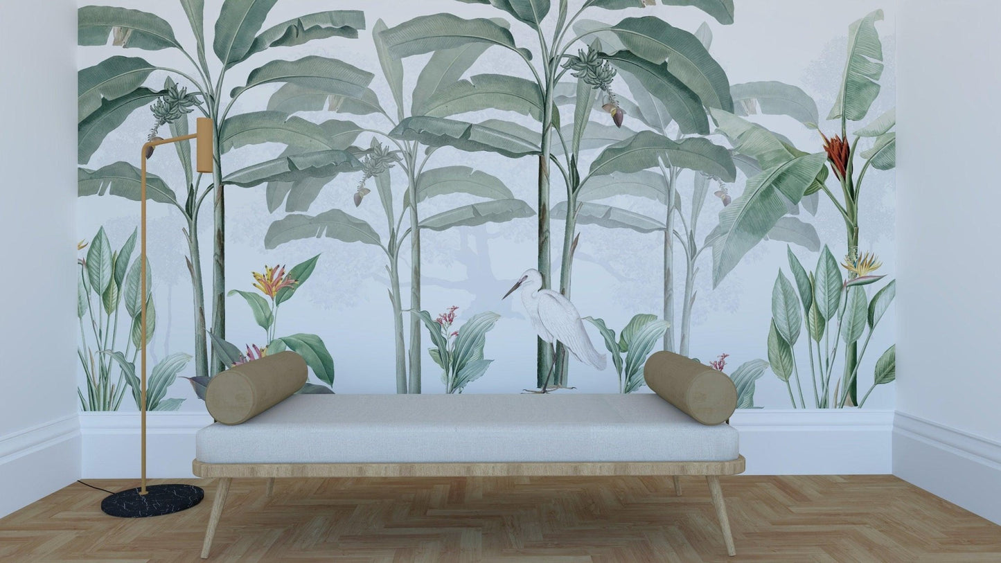 Papel pintado de selva tropical