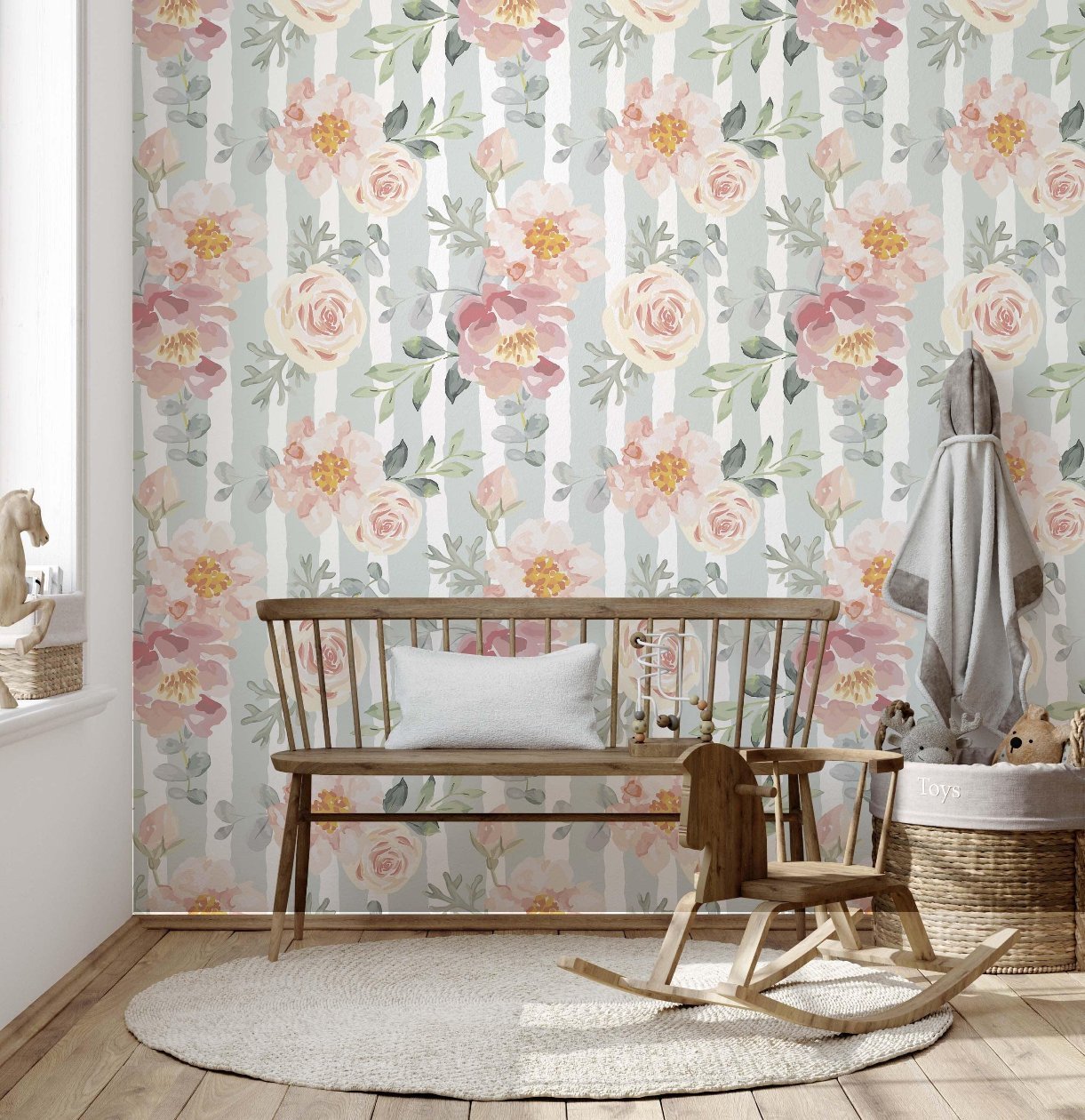 Blush Pink flower Wallpaper