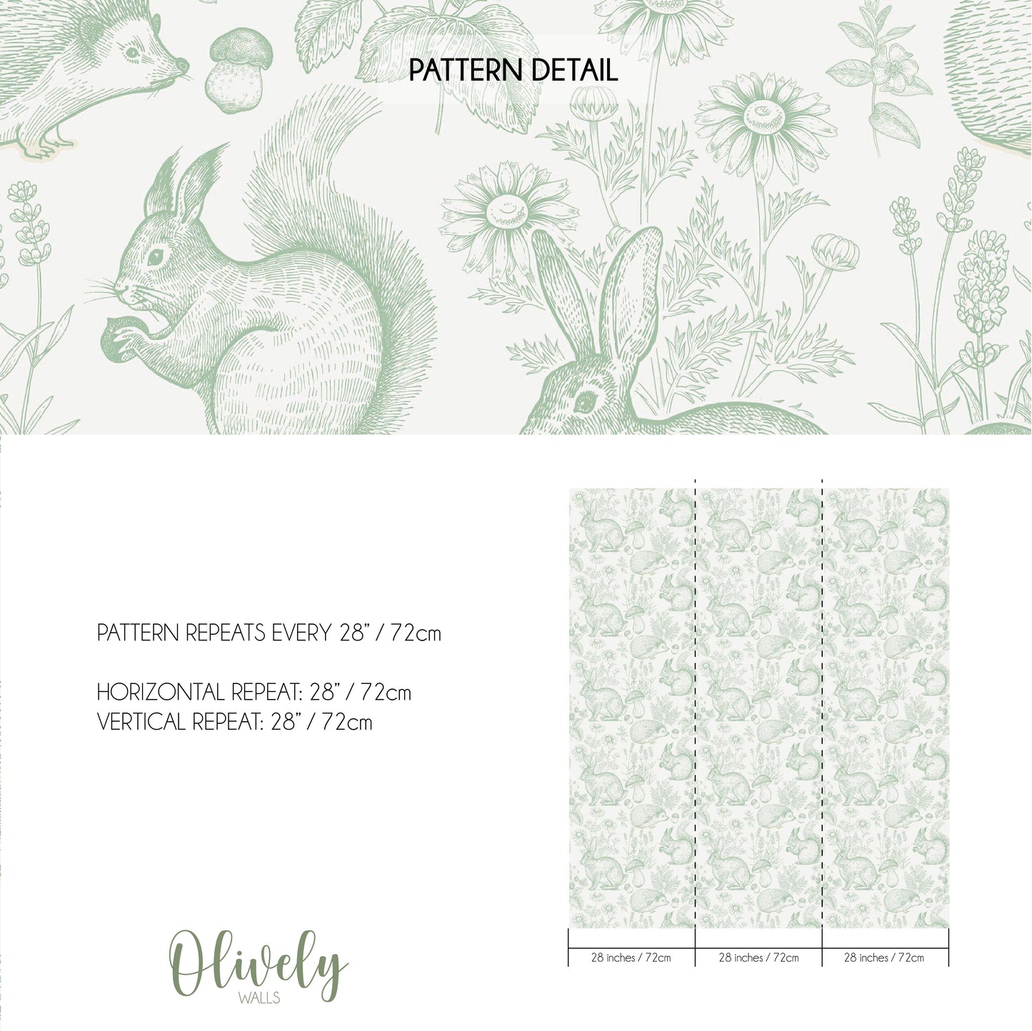 Muestra-Animales del bosque vintage