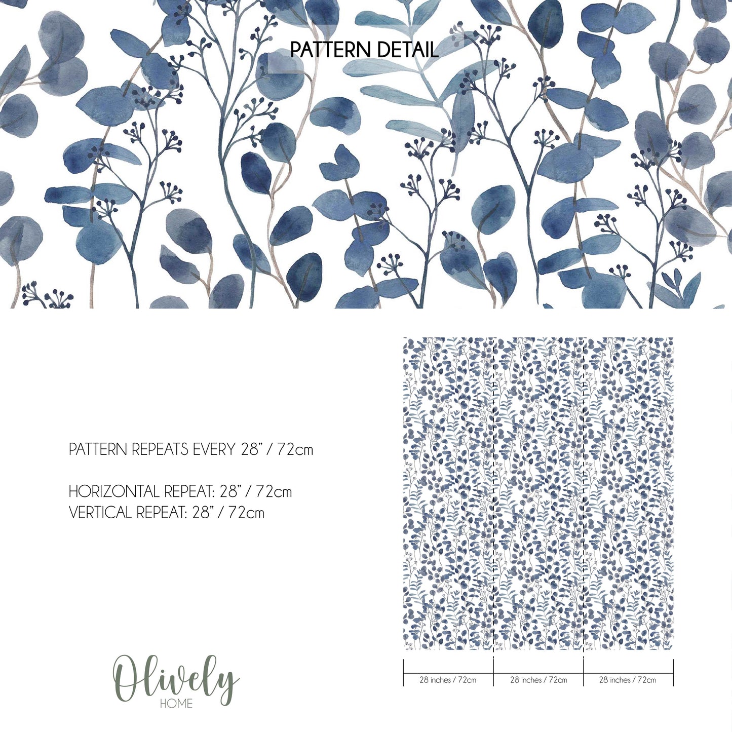 Blue eucalyptus wallpaper