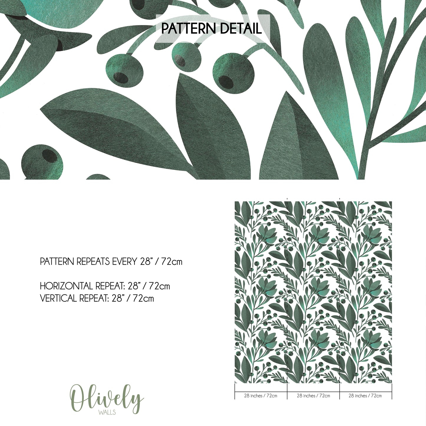 Green silky leaves wallpaper