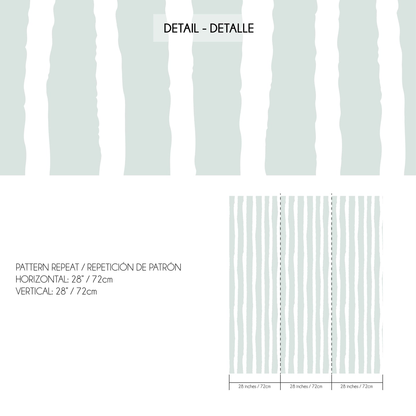 Mint Green Striped Wallpaper