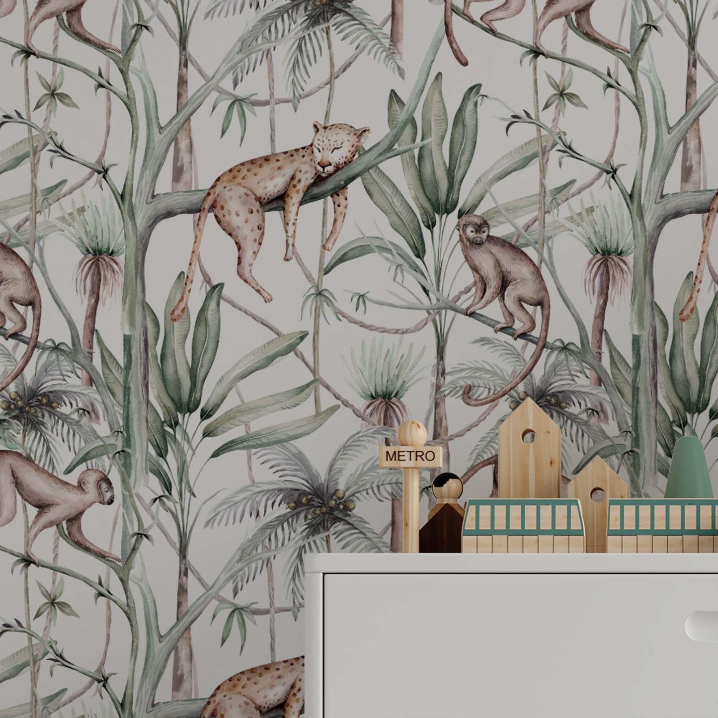 jungle wallpaper peel and stick