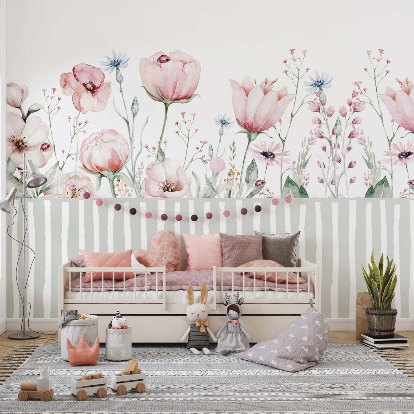 Tulipanes y rayas