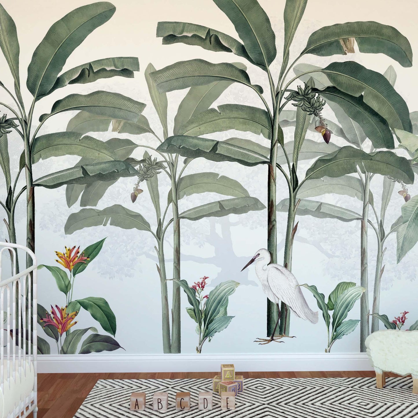 Papel pintado de selva tropical