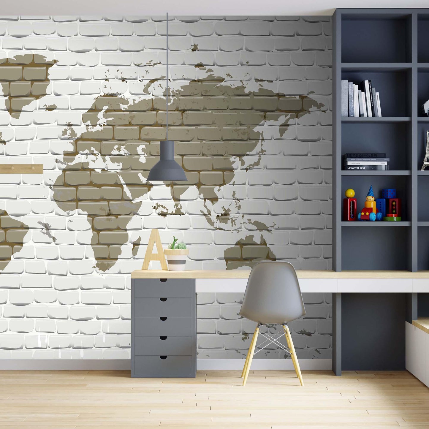 Mapa del mundo en grafiti