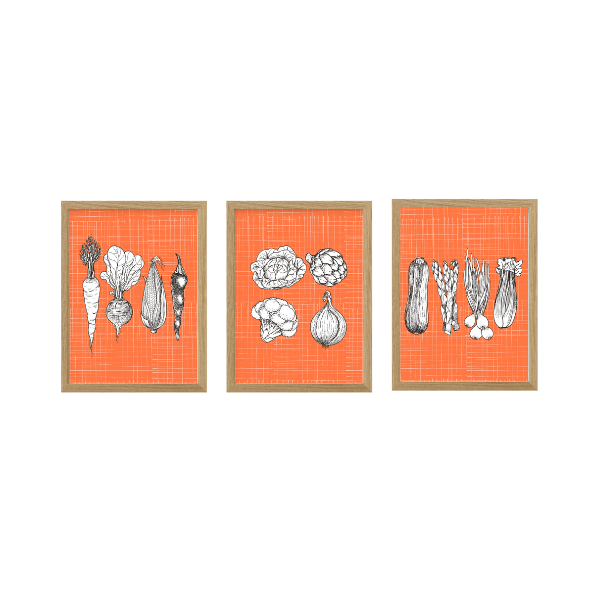 Vegetable_Kitchen_Print_Set_of_3-_wood_frame