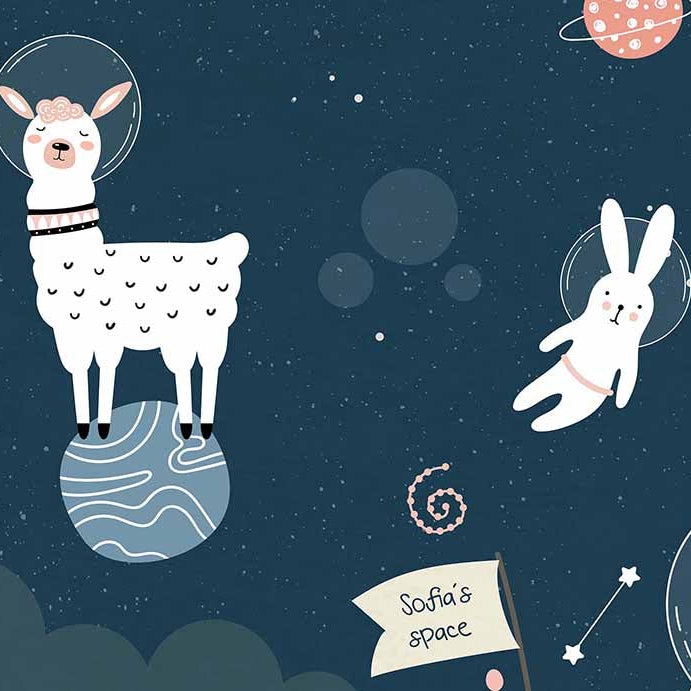 animals_in_outer_space_mural detail