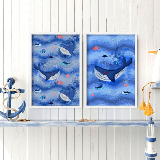 Playroom wall art | set of 2 wall art for Nursery