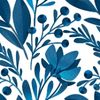 Papel Pintado Flores Azules