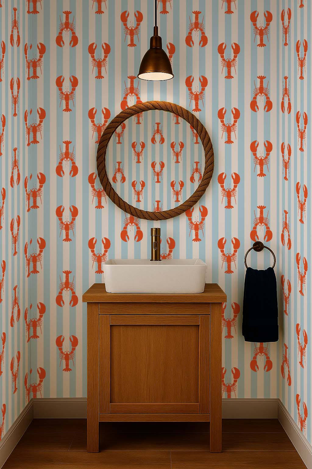 Papel pintado estilo William Morris en verde salvia