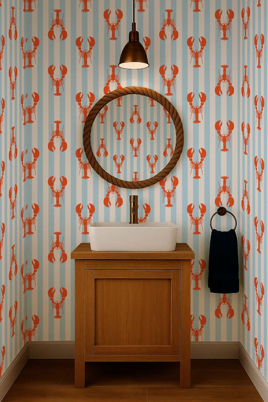 Papel pintado estilo William Morris en verde salvia