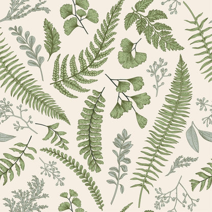 fern leaves wallpaper pattern