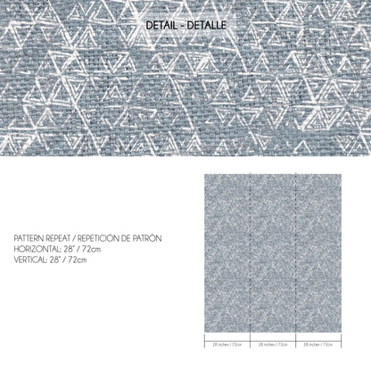 Burlap texture wallpaper with white triangles