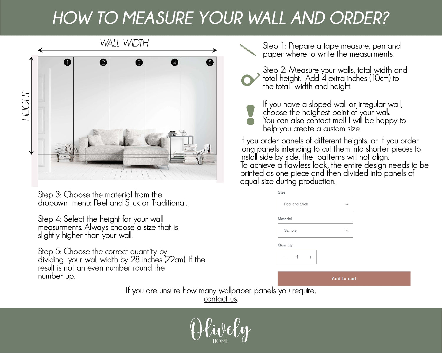 Steps on how to order pattern wallpaper