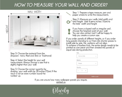 Steps on how to order pattern wallpaper