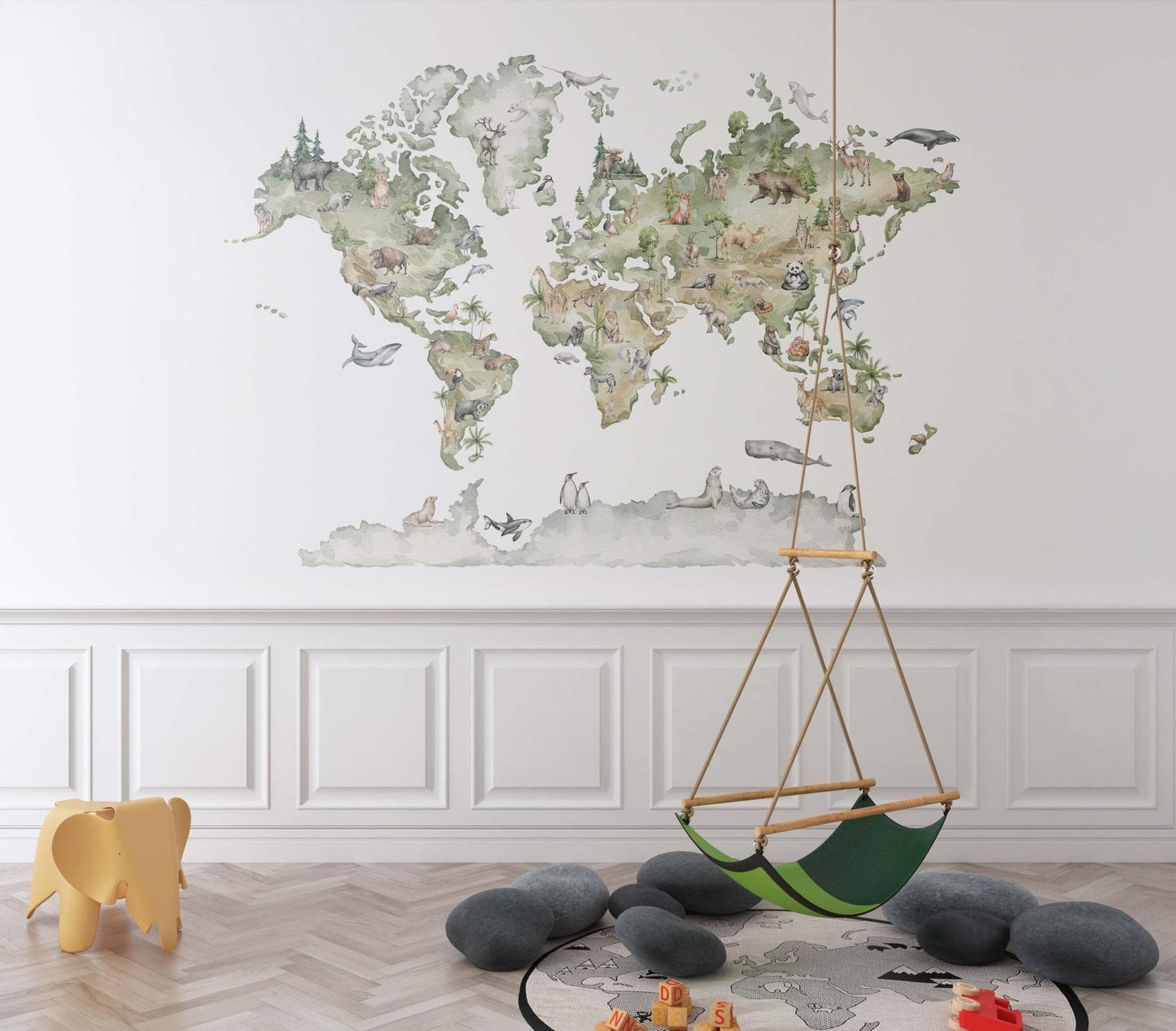 Watercolor World Map