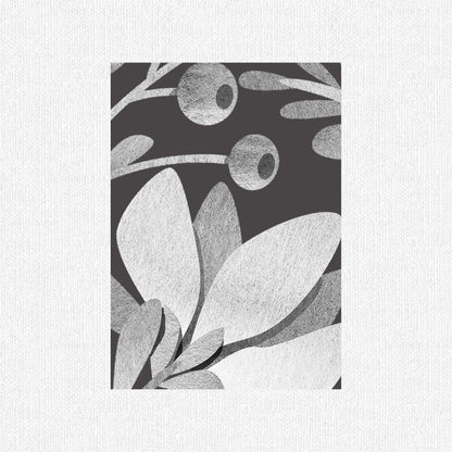 Muestra papel pintado de flores azules
