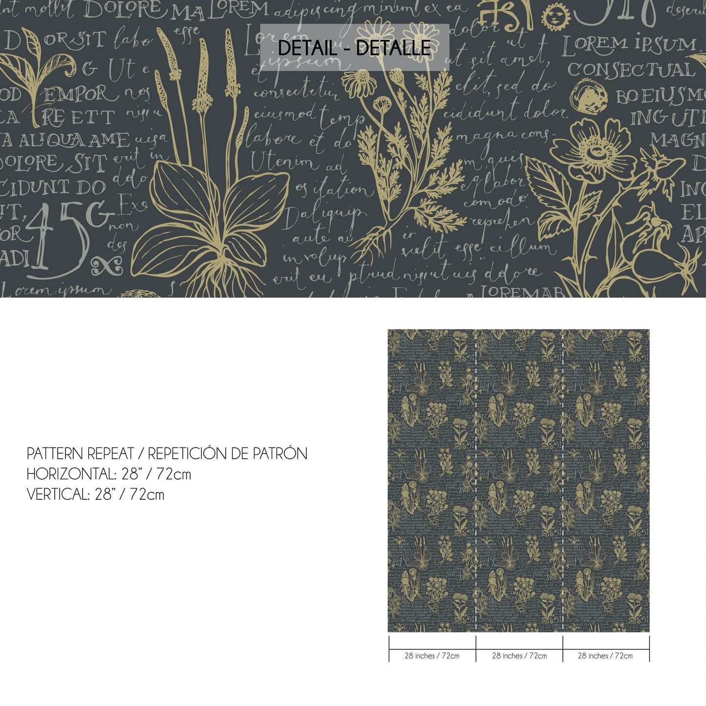 Vintage botanical wallpaper