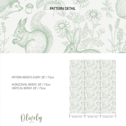 Muestra-Animales del bosque vintage