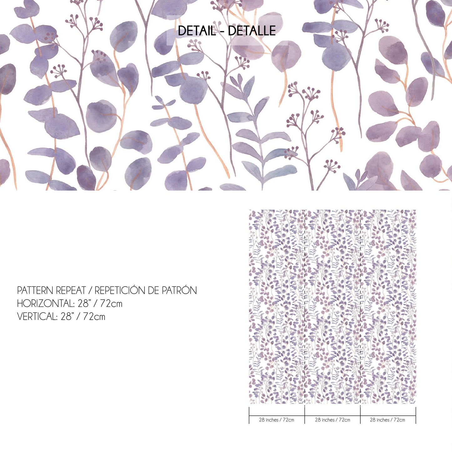 Lilac Eucalyptus Wallpaper