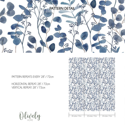 Blue eucalyptus wallpaper