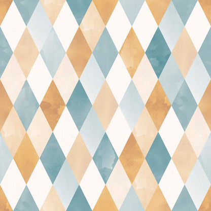 Soft Geometric Diamond Wallpaper