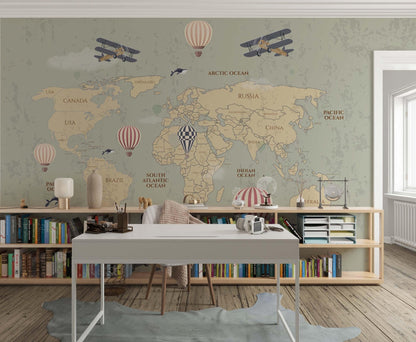 Map wall art