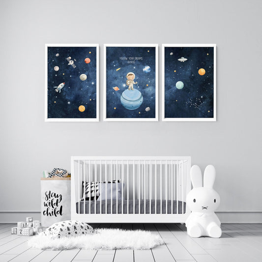 Space Artwork | Set of 3 wall art prints