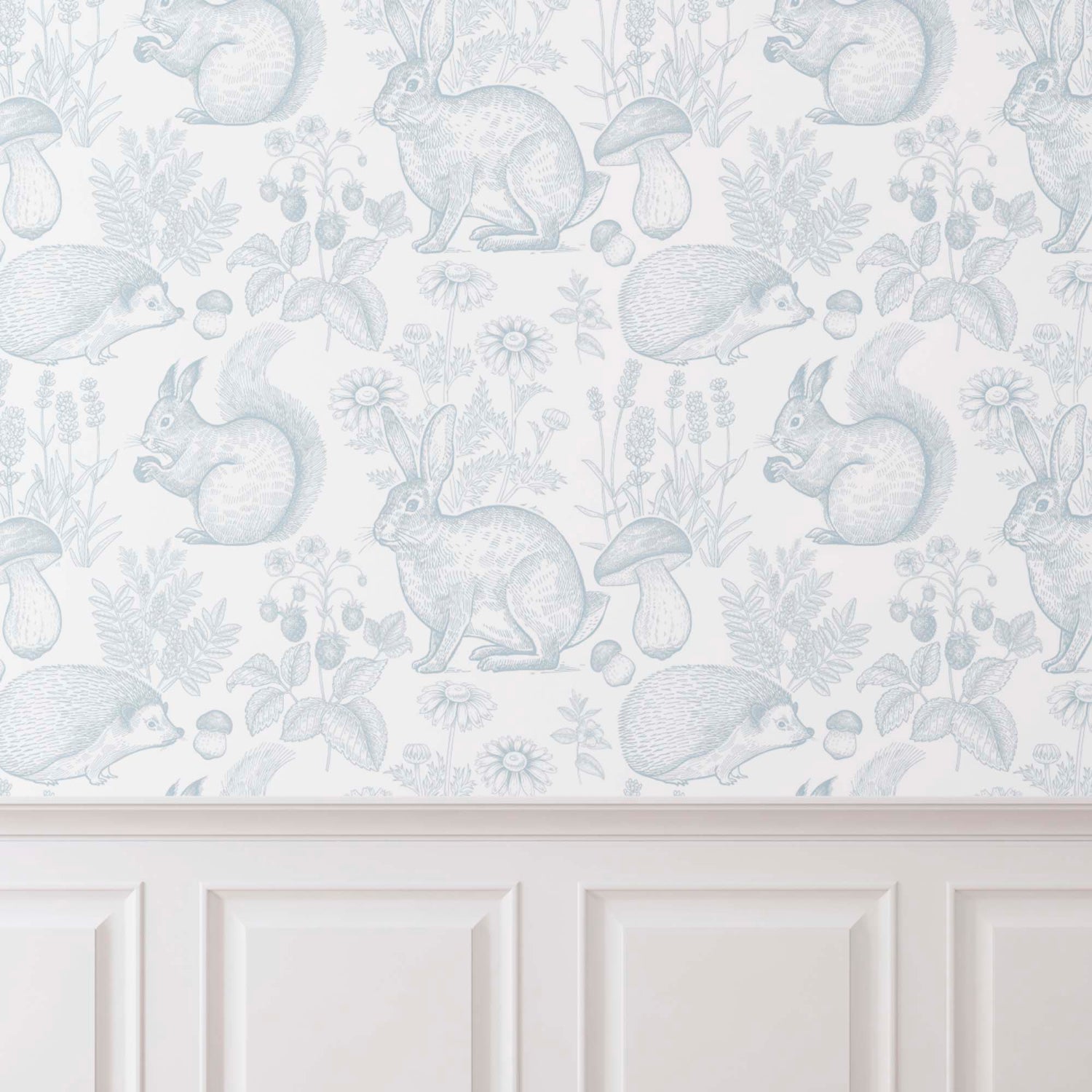 vintage_rabbit_wallpaper_with_wainscot