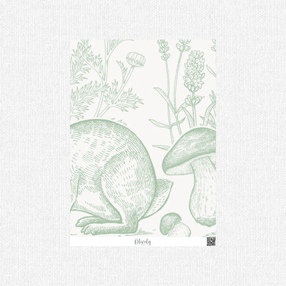 Animales del bosque vintage