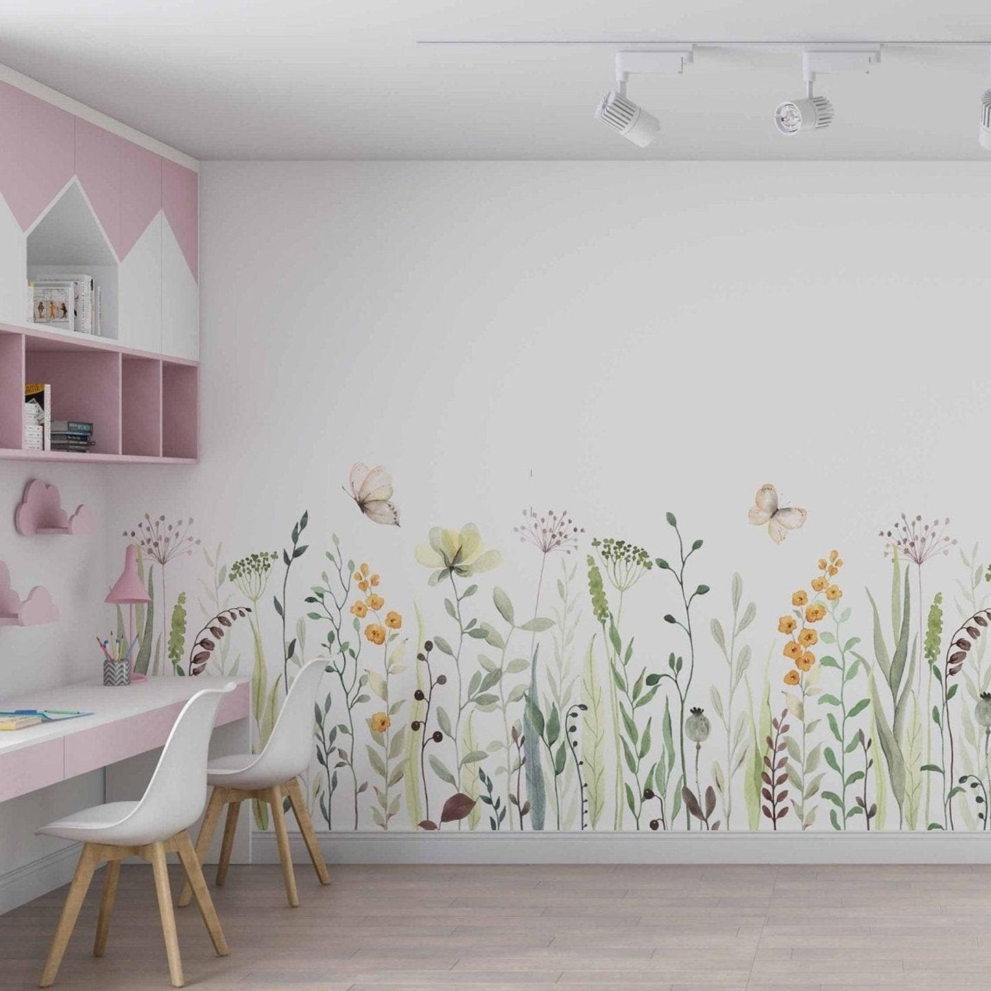 floral wallpaper murals for childrens bedroom