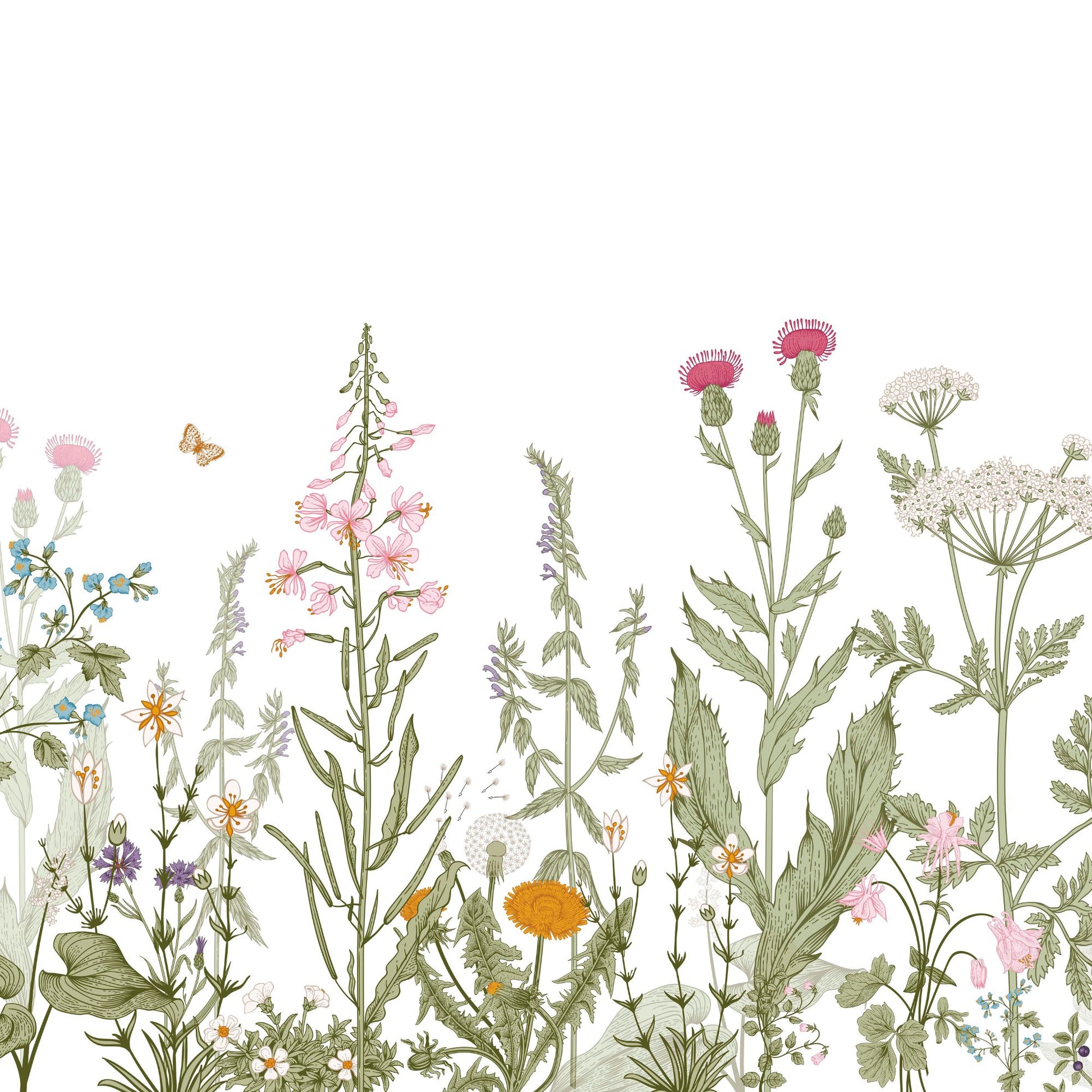 wildflowers_wallpaper_mural section
